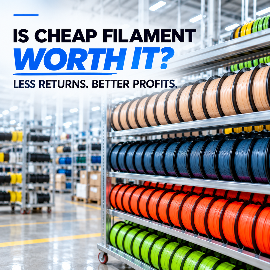 Buying 3D Printing Filament in Bulk? Choose the Right Supplier to Reduce Returns, Cut After-Sales Costs, and Protect Your Margins