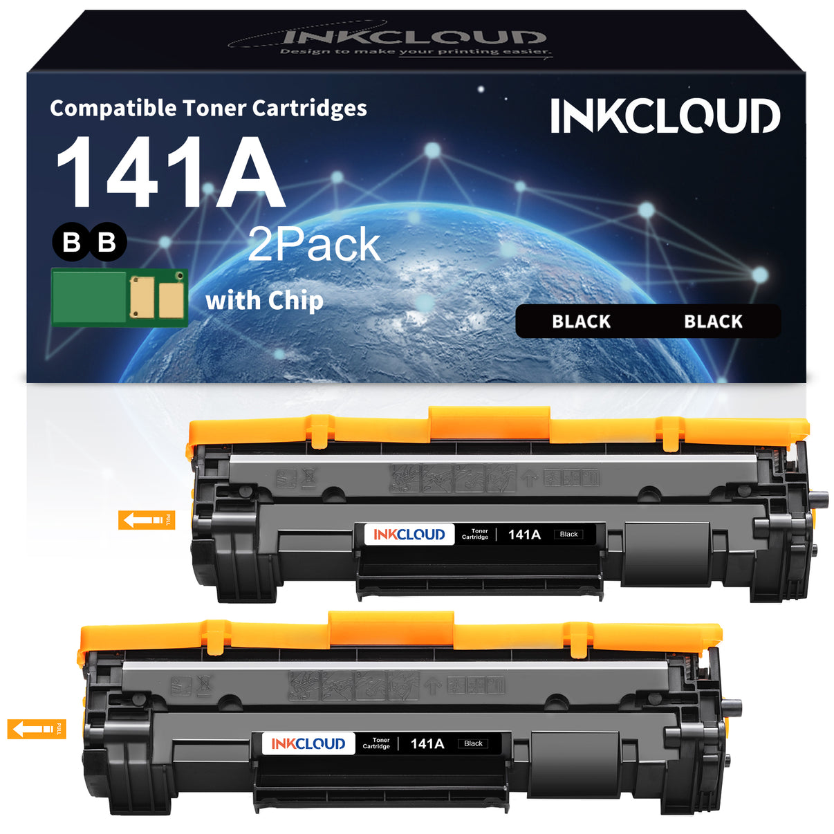 Compatible Toner Cartridges for HP W1410A(141A) | High Yield Black Laser Toner | INKCLOUD - INKCLOUD