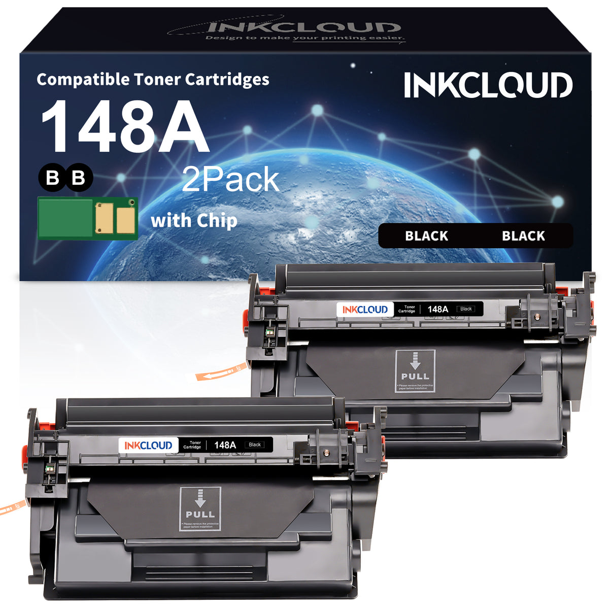 Compatible Toner Cartridges for HP W1480A (148A) | High Yield Black Laser Toner | INKCLOUD - INKCLOUD