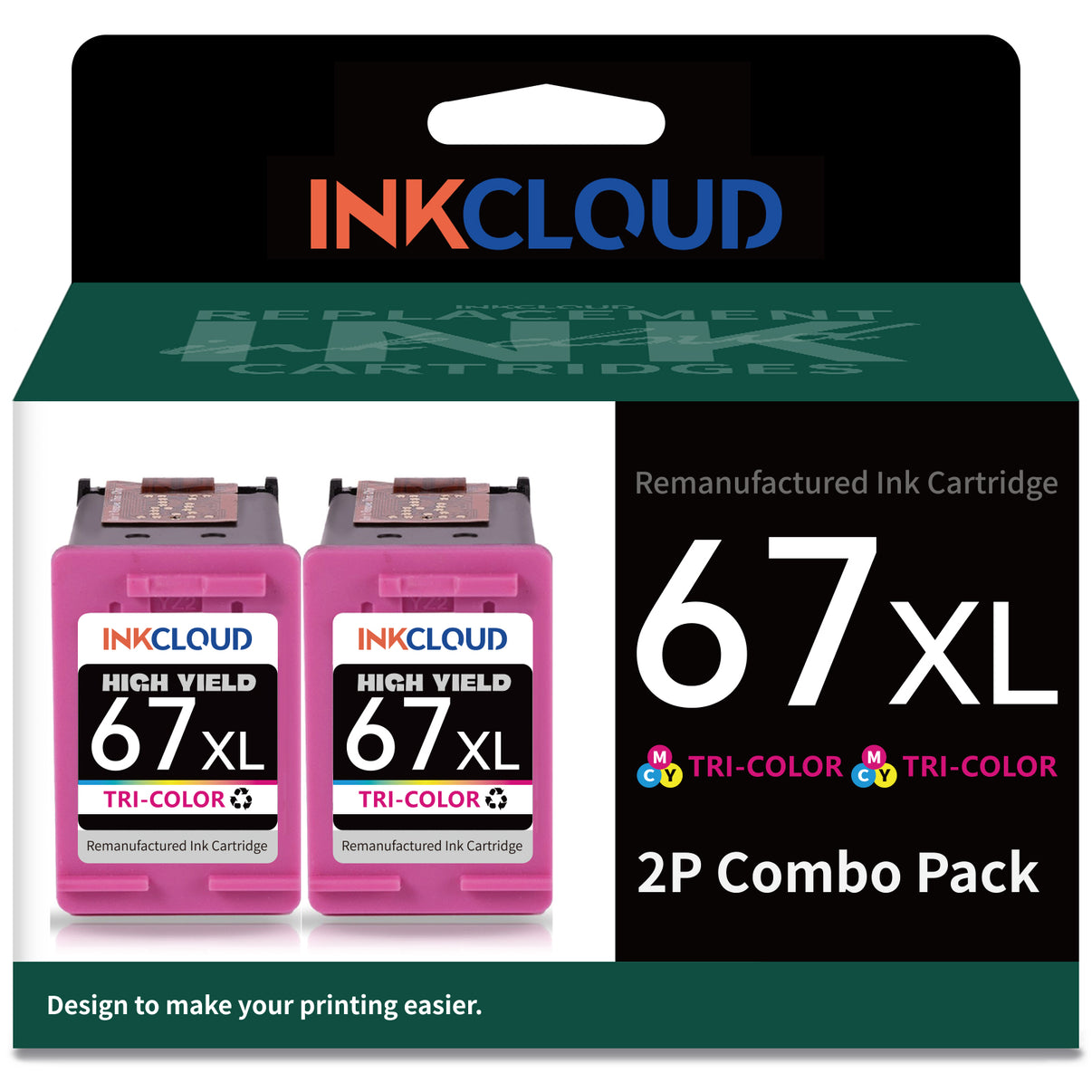 HP 67XL Compatible Ink Cartridge — High Capacity | INKCLOUD - INKCLOUD
