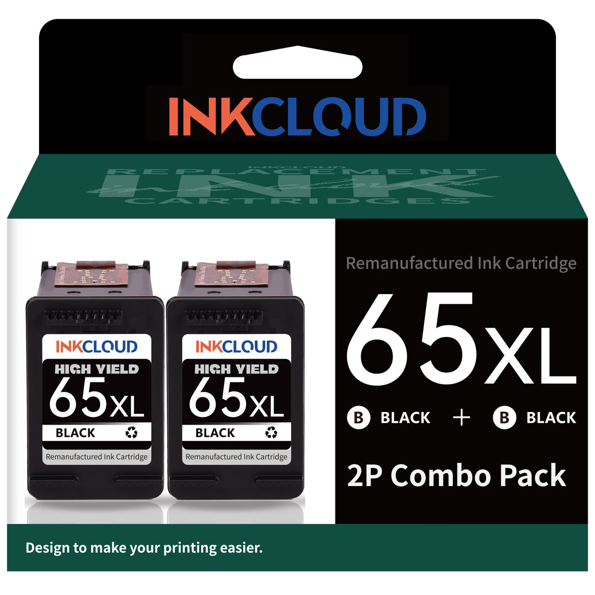 HP 65XL Compatible Ink Cartridge — High Capacity | INKCLOUD - INKCLOUD