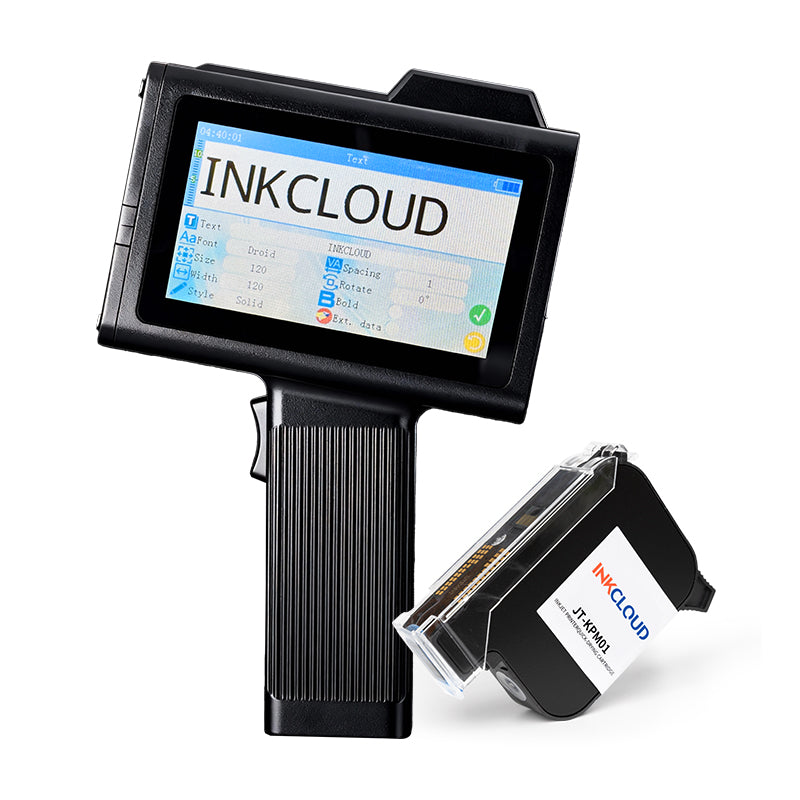 INKCLOUD JT-KP08 Handheld Inkjet Printer – Portable Date Coder for Packaging & Industrial Marking - INKCLOUD