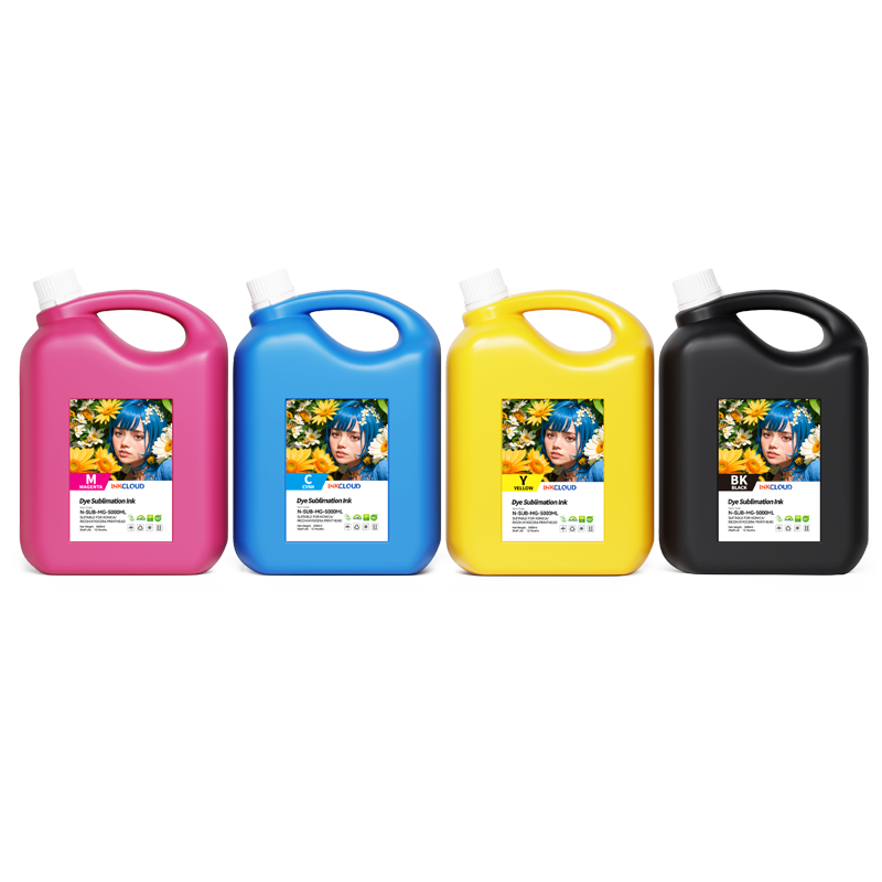 INKCLOUD Dye Sublimation Ink for Wide-Format Printer | High Color Density CMYK Ink | Industrial Textile Printing - INKCLOUD